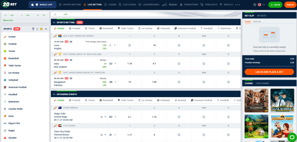 Comparison of bookmakers 20bet and Betlabel – which bookmaker is better?